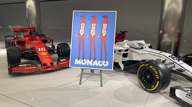 Panneau Voiture De Course Incurvé – Style Ailes Monaco – Décoration Porsche